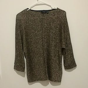 APT 9  Gold glittery woven top - Petite S